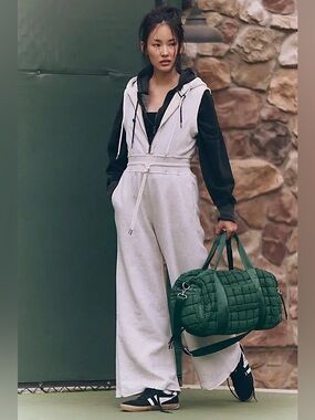 858. FREE PEOPLE Making It Jumpsuit in Heathered gray Sz M NWOT $148